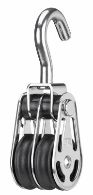 Sprenger Gleitlagerblock Edelstahl 6 Mm 2 Rolle Mit Haken, Wirbelnd