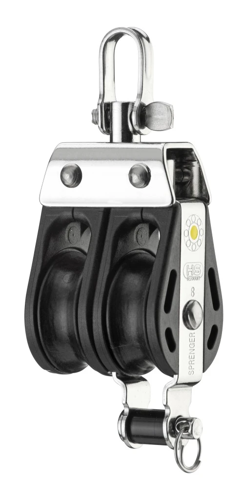 Sprenger S-Block 2 Rollen Hundsfott Wirbel Gleitlager 8 Mm 1 Sprenger S-Block 2 Rollen Hundsfott Wirbel Gleitlager 8 Mm