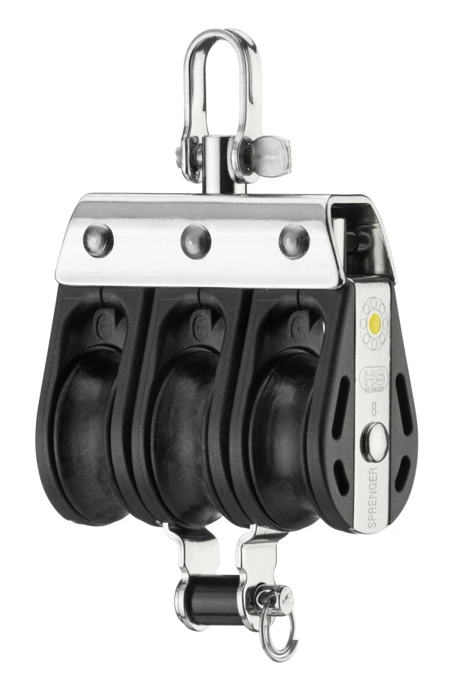 Sprenger S-Block 3 Rollen Hundsfott Wirbel Gleitlager 8 Mm 1 Sprenger S-Block 3 Rollen Hundsfott Wirbel Gleitlager 8 Mm