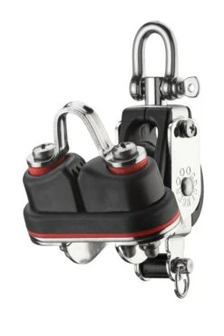 Sprenger S-Block Großschotblock 1 Rolle Hundsfott Wirbel Gleitlager 8 Mm