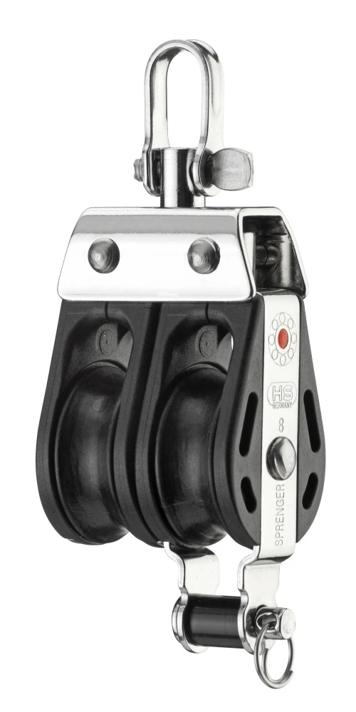 Sprenger S-Block 2 Rollen Hundsfott Wirbel Kugellager 8 Mm 1 Sprenger S-Block 2 Rollen Hundsfott Wirbel Kugellager 8 Mm