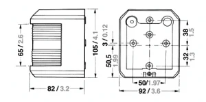 Aqua Signal Hecklaterne Serie 41 Weiß 1 Aqua Signal Hecklaterne Serie 41 Weiß