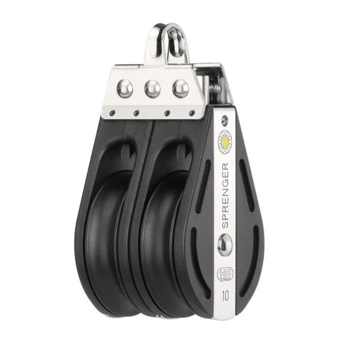 Sprenger S-Block Gleitlager 10 Mm - 2 Rollen, Durchgehender Bügel 1 Sprenger S-Block Gleitlager 10 Mm - 2 Rollen, Durchgehender Bügel