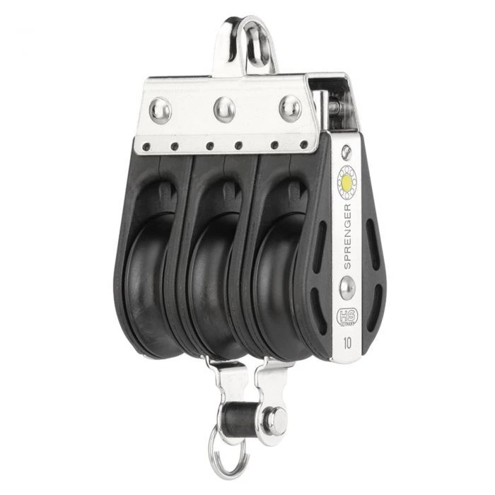 Sprenger S-Block Gleitlager 10 Mm - 3 Rollen, Bügel, Hundsfott 1 Sprenger S-Block Gleitlager 10 Mm - 3 Rollen, Bügel, Hundsfott