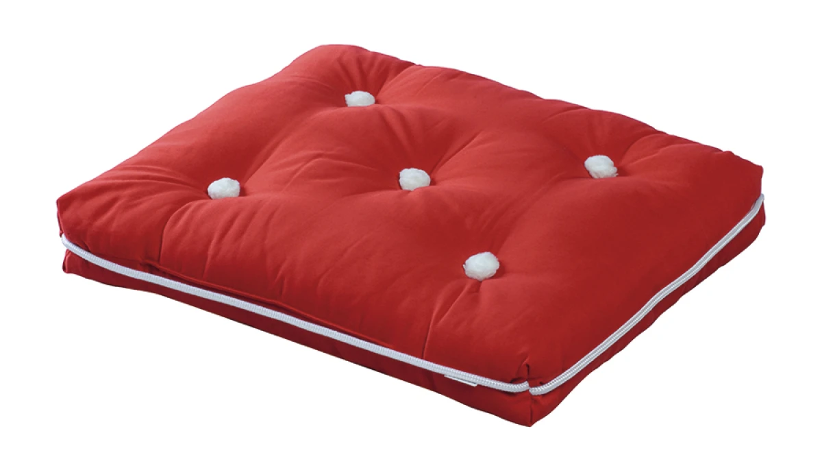 Sprenger Kapok Kissen Sitzkissen Einfach Rot 1 Sprenger Kapok Kissen Sitzkissen Einfach Rot