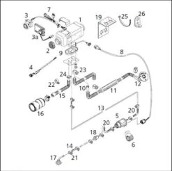 Webasto Air Top 2000 STC D MC 12V Marine-Heizung -Honda || PLASTIMO || Lewmar Verkaufsgeschäft Webasto 2000