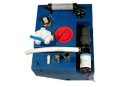 Allpa Fäkalientank-Satz 47 Liter (rechteckig) Mit Fäkalienpumpe 12V